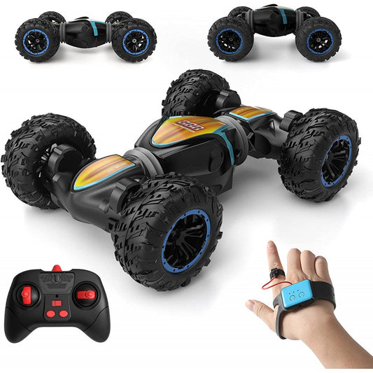 Masina RC 4×4 AWD cu telecomanda, ceas control gesturi, rotatie 360, cascadorii