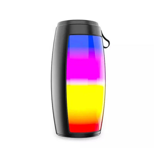 Boxa Portabila RGB, Bluetooth 5.0, Incarcare USB, Putere 5W, Raza de Actiune Bluetooth 10 m, Baterie 1500 mAh, Radio FM, MP3/TF, DC-5V, Sunet Puternic, Negru