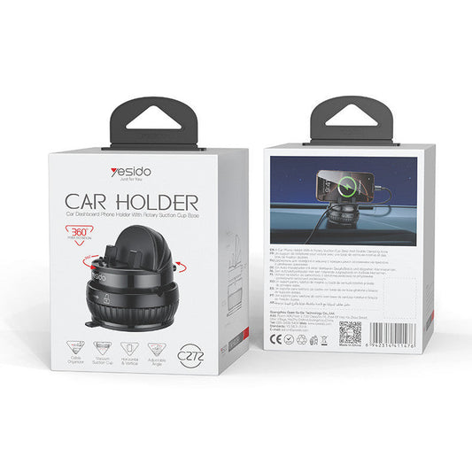 1+1 CADOU Suport auto pentru telefon, antiderapant si ultra stabil, cu pad din silicon