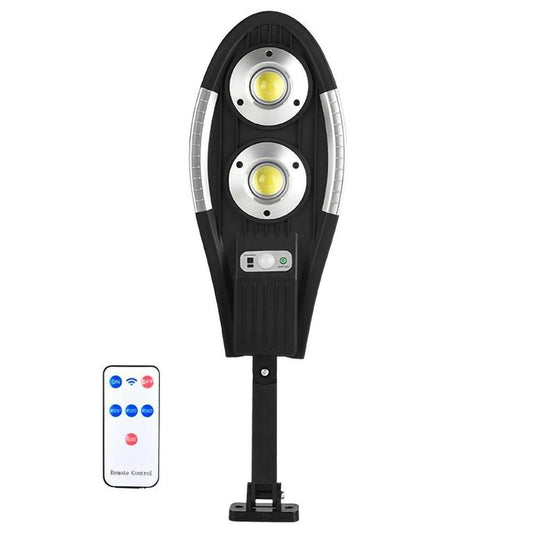 1+1 CADOU Lampa Solara Jortan cu senzor de miscare si telecomanda, 60 LED COB, rezistenta la apa