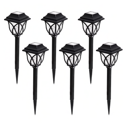 Set 6 x lampa solara felinar LED 43 cm