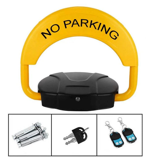 Blocator loc parcare electric cu telecomanda si senzori de avertizare