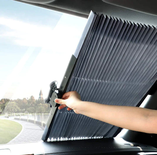 1+1 CADOU Copertina parasolar auto impotriva razelor UV, fixare prin ventuze