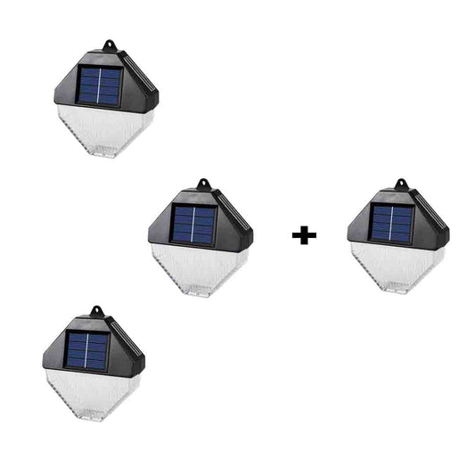 3+1 CADOU Lampa Solara de Perete, 3 LED, Reincarcabil, IP65