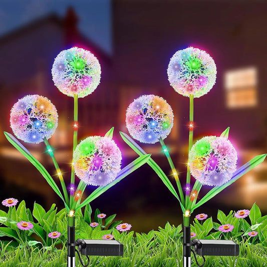 1+1 CADOU Lampa solara decorativa, 36 LED, multicolor, IP65, pentru gradina, alee, curte