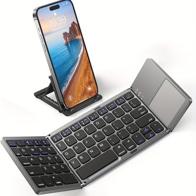 Tastatura pliabila universal, wireless, negru-gri, US layout