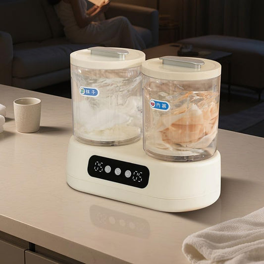 Mini Masina de Spalat 3L ,2 Cuve Independente, Control Digital, Portabila, Spalare Haine Delicate