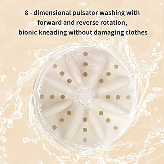 Mini Masina de Spalat 3L ,2 Cuve Independente, Control Digital, Portabila, Spalare Haine Delicate