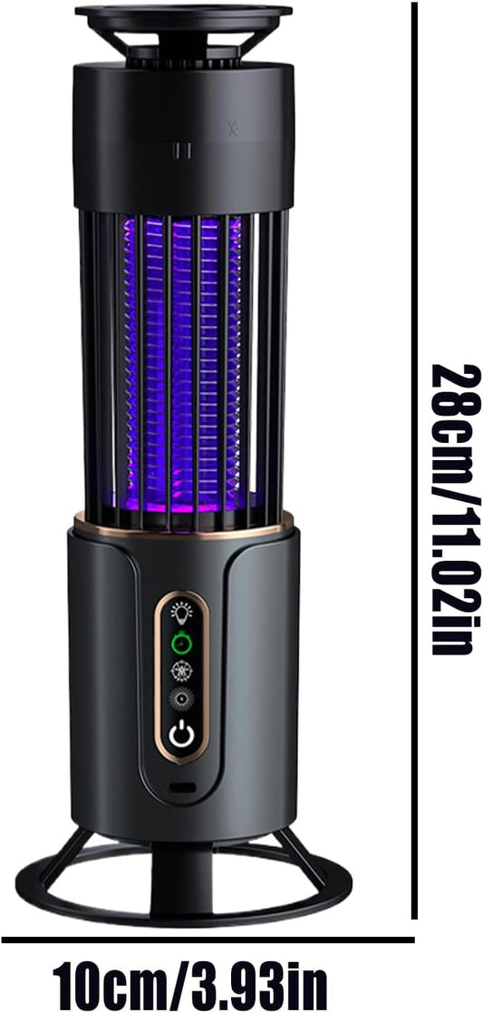 Lampa UV anti insecte, tantari si muste, 2 in 1, acumulator, cu functie de lampa de veghe