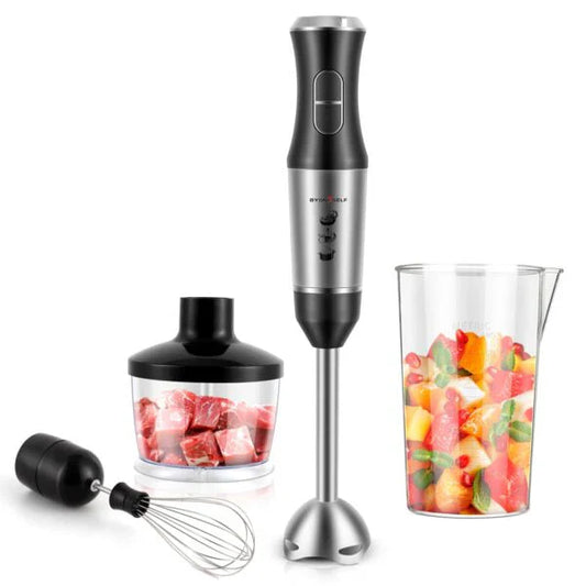 Set blender de mâna 4 in 1, 1500W cu 2 viteze și funcție turbo