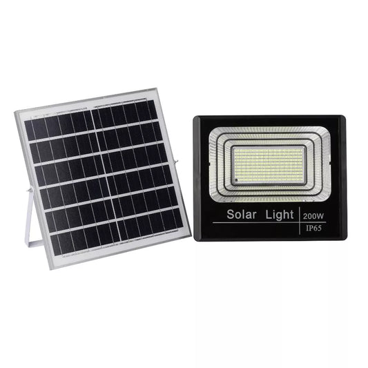 1+1 CADOU Proiector cu Panou Solar Monocristalin si telecomanda, IP67 - 200W