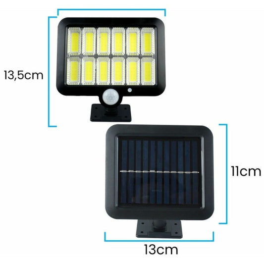 Set 4 Lampi cu Panou Solar, 12 COB, Senzor de Miscare