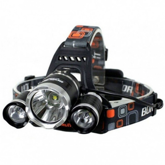 Lanterna de cap 3 Led Cree XML, T6, frontala + 2 acumulatori 18650