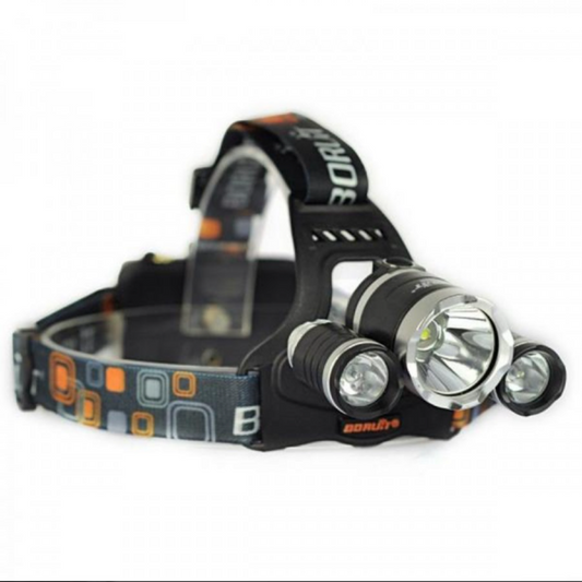 Lanterna de cap 3 Led Cree XML, T6, frontala + 2 acumulatori 18650