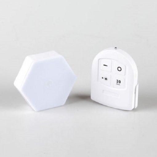 Set 3 lampi LED wireless, cu telecomanda, tip spot, pe baterii